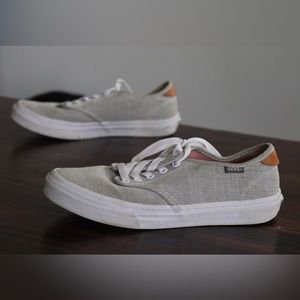 Light Grey Vans - Size 8
